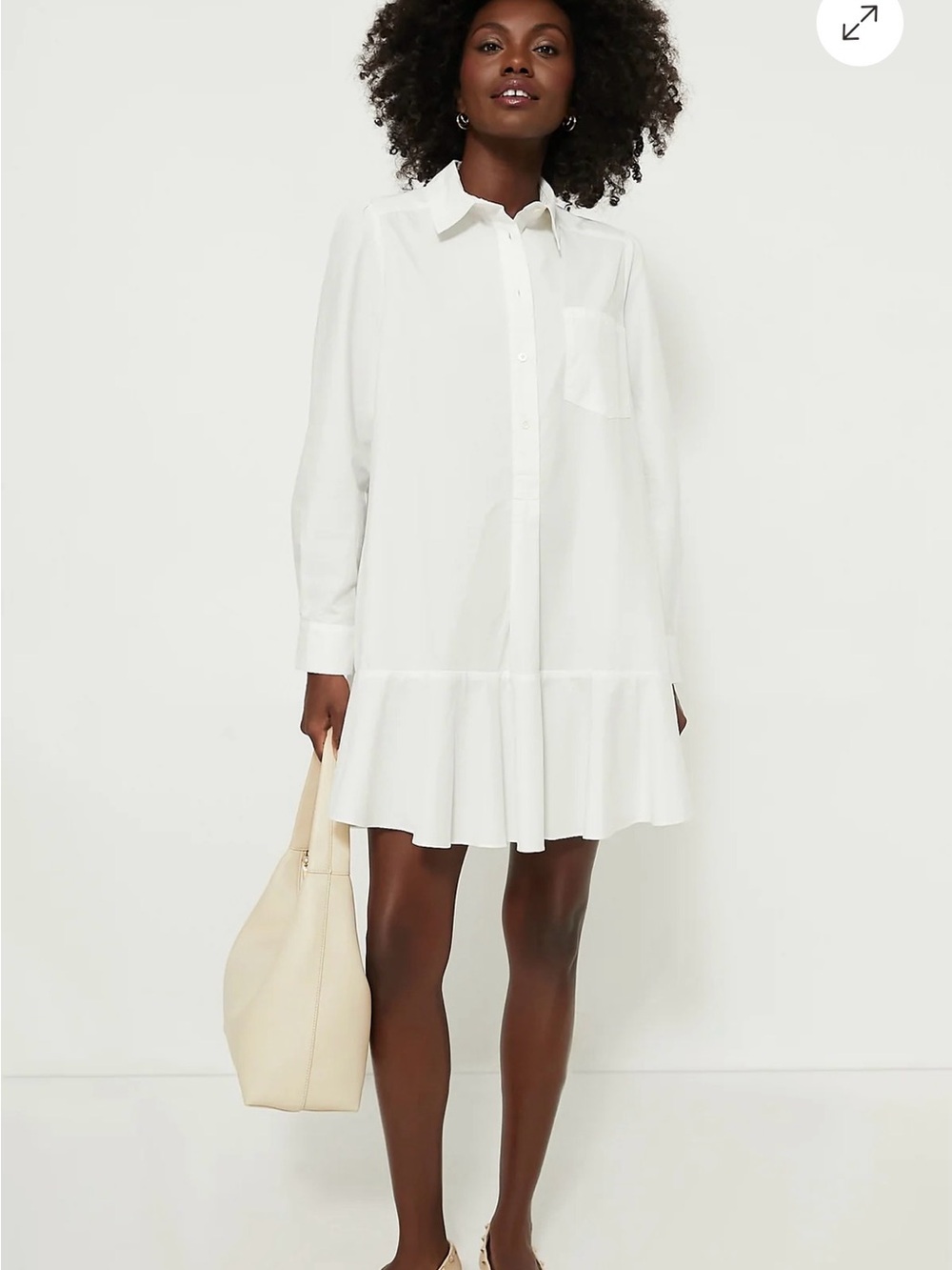 Tuckernuck White Cotton Poplin Callahan Shirt Dress